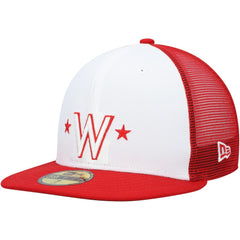 Washington Nationals 2023 On-Field Batting Practice 59FIFTY Fitted Hat - White/Red | New Era