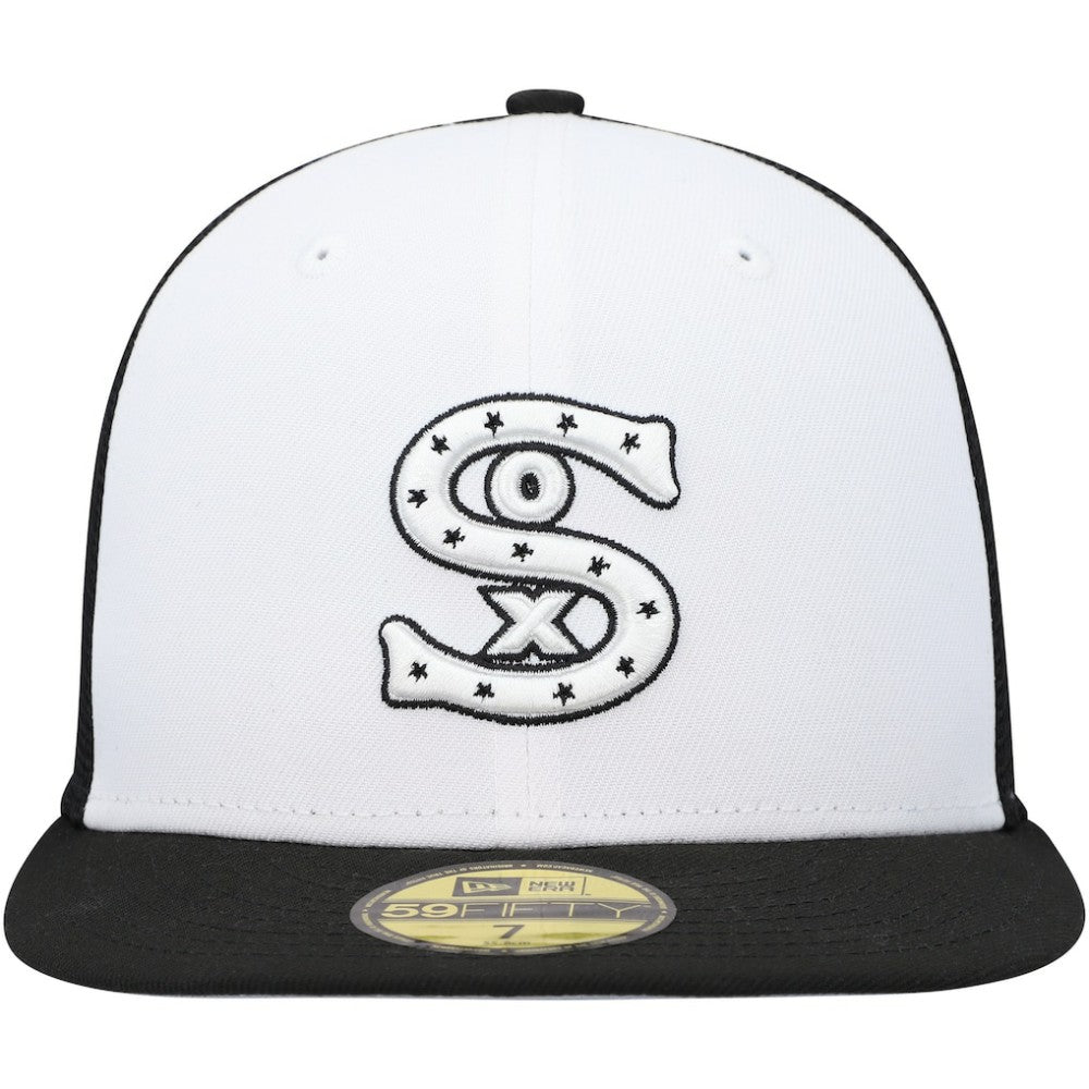 Chicago White Sox 2023 On-Field Batting Practice 59FIFTY Fitted Hat - White/Black | New Era