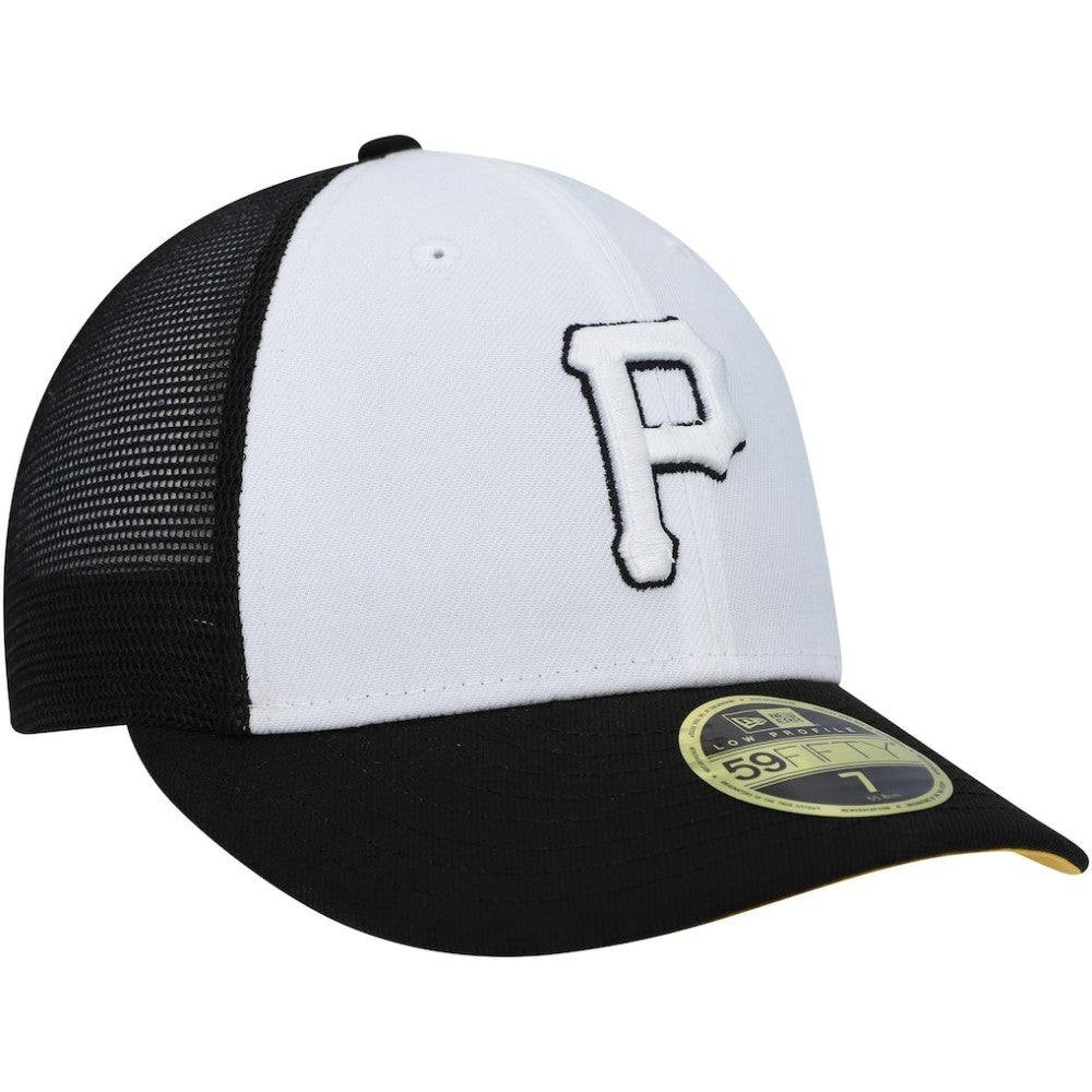 Pittsburgh Pirates 2023 On-Field Batting Practice Low Profile 59FIFTY Fitted Hat - White/Black | New Era