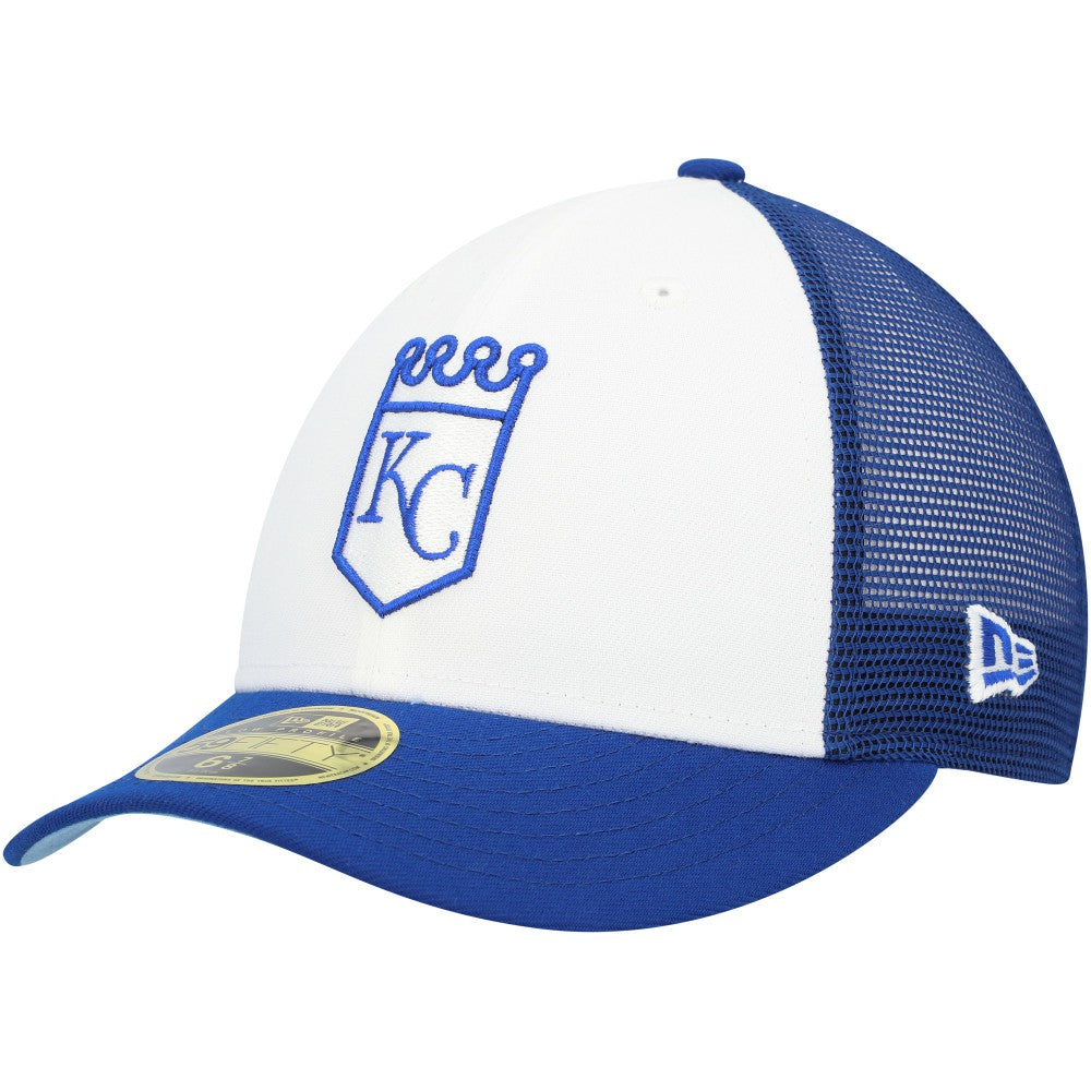 Kansas City Royals 2023 On-Field Batting Practice Low Profile 59FIFTY Fitted Hat - Royal/White | New Era