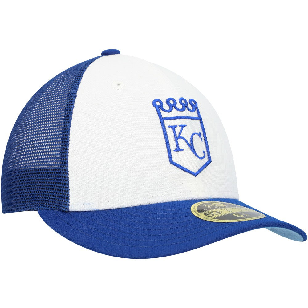 Kansas City Royals 2023 On-Field Batting Practice Low Profile 59FIFTY Fitted Hat - Royal/White | New Era
