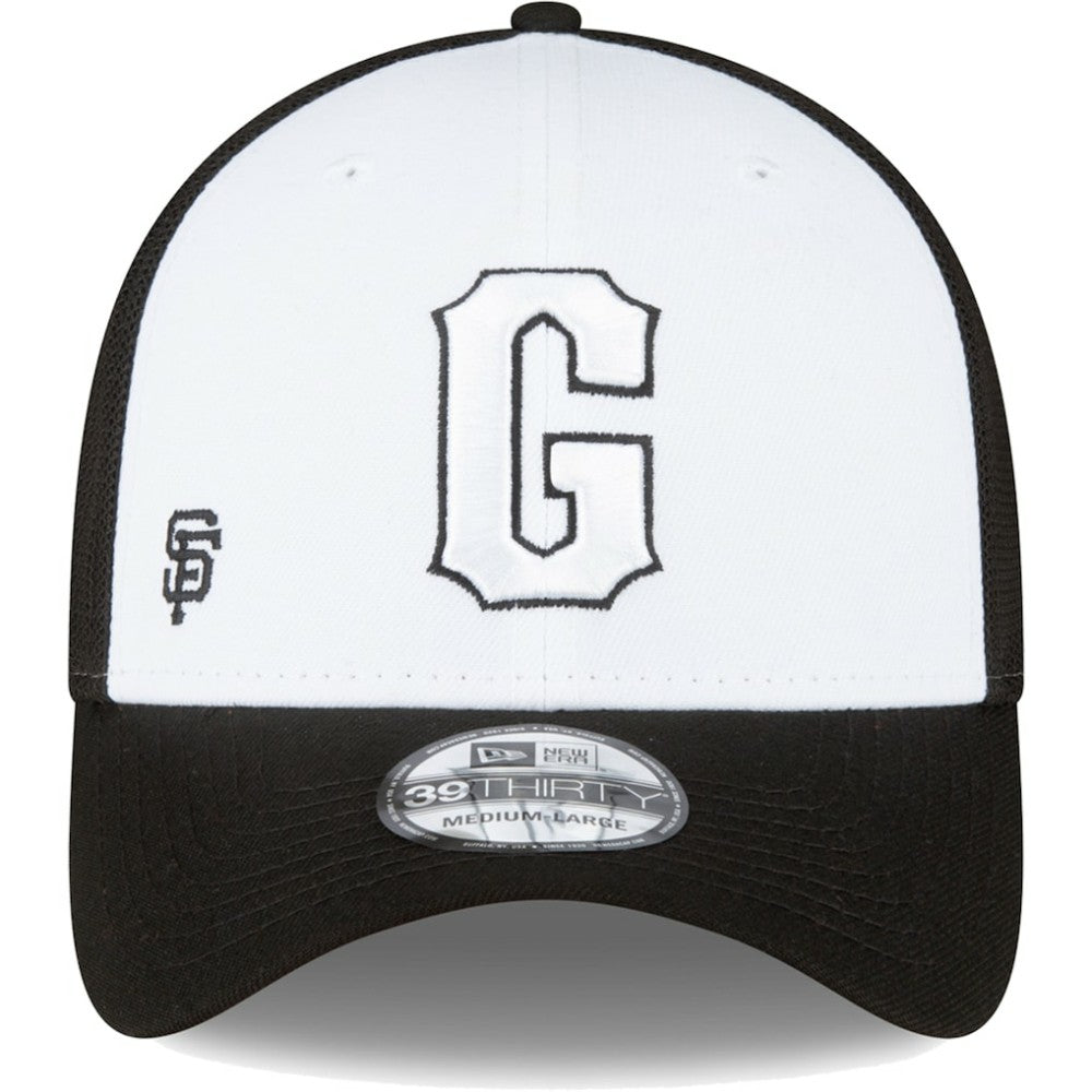 San Francisco Giants 2023 On-Field Batting Practice 39THIRTY Flex Hat - Black/White | New Era
