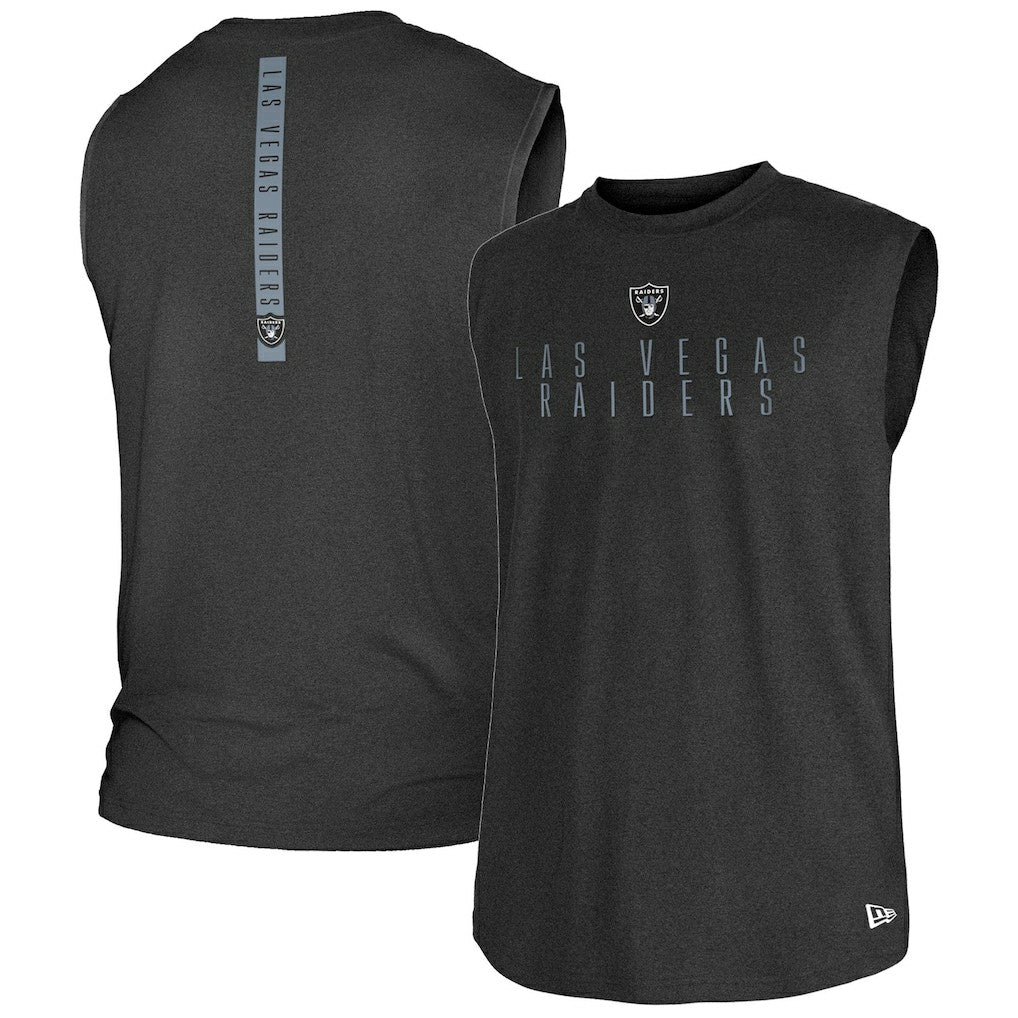 Las Vegas Raiders New Era Team Muscle Tank Top - Black on sale