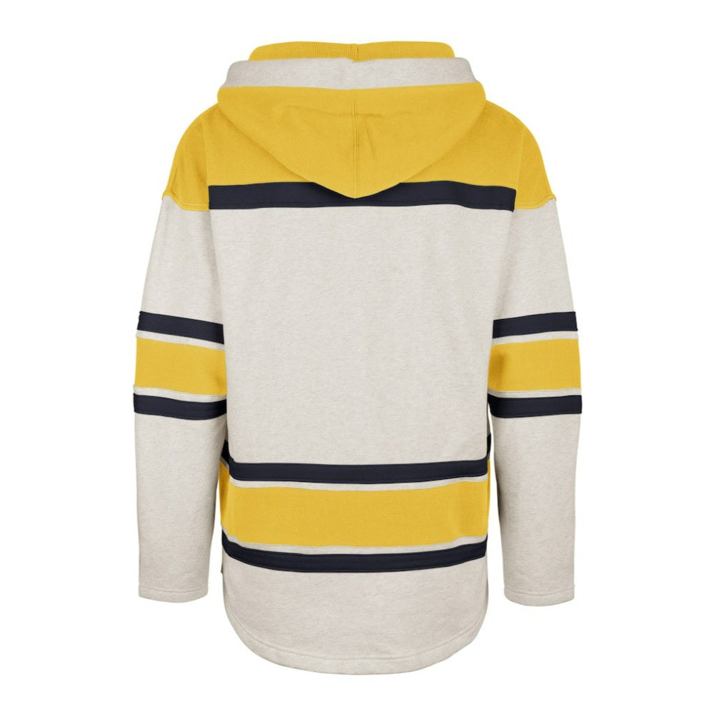 Nashville Predators '47 Rockaway Lace-Up Pullover Hoodie Oatmeal