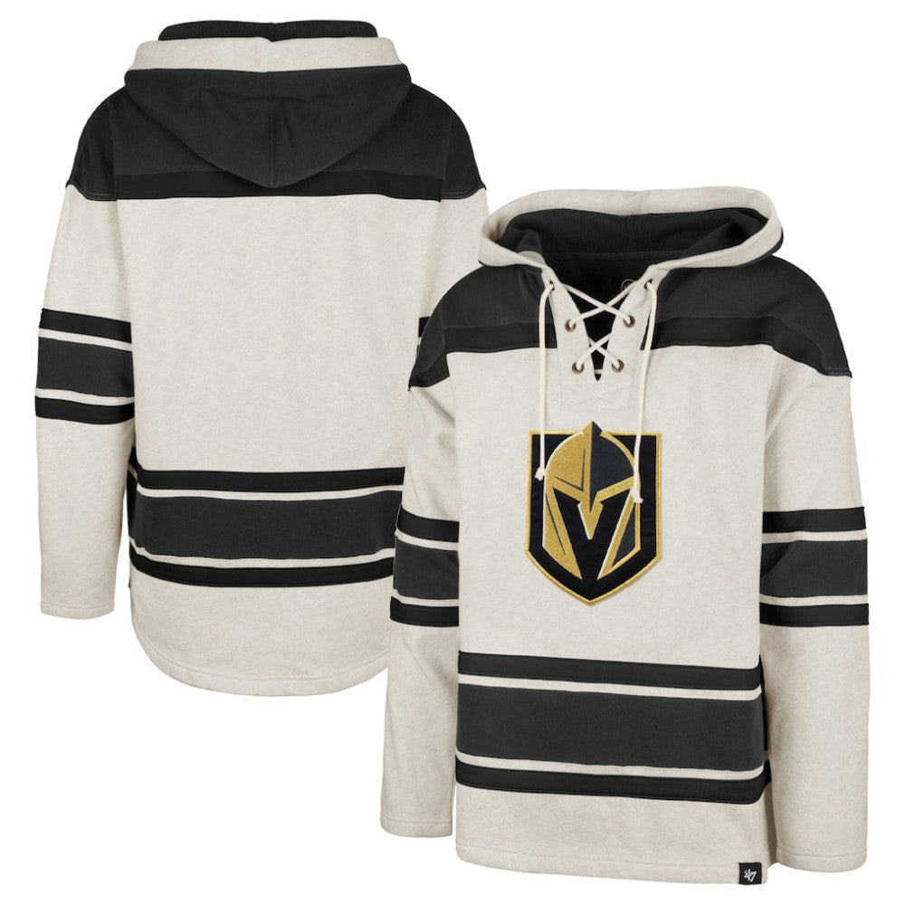 Vegas Golden Knights '47 Rockaway Lace-Up Pullover Hoodie Oatmeal