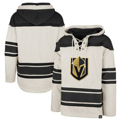Vegas Golden Knights '47 Rockaway Lace-Up Pullover Hoodie Oatmeal