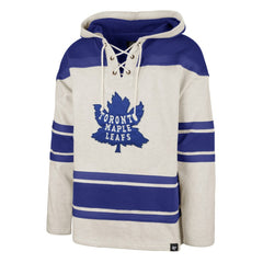 Toronto Maple Leafs '47 Rockaway Lace-Up Pullover Hoodie Oatmeal