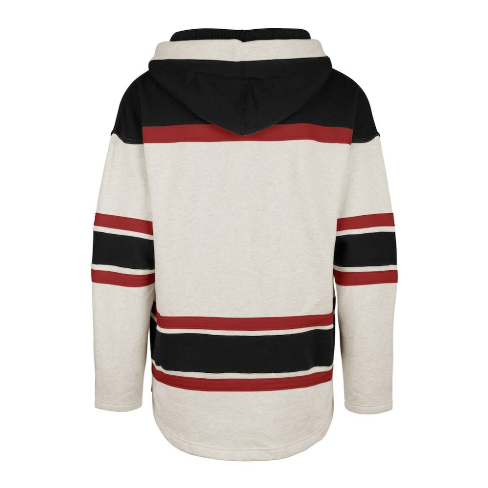 Ottawa Senators '47 Rockaway Lace-Up Pullover Hoodie Oatmeal