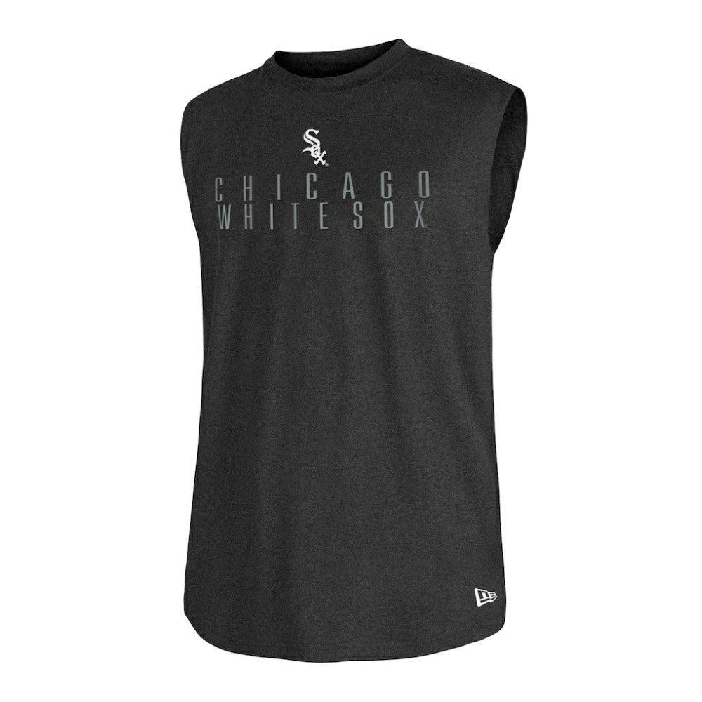 Chicago White Sox Team Muscle Tank Top - Heather Black | New Era