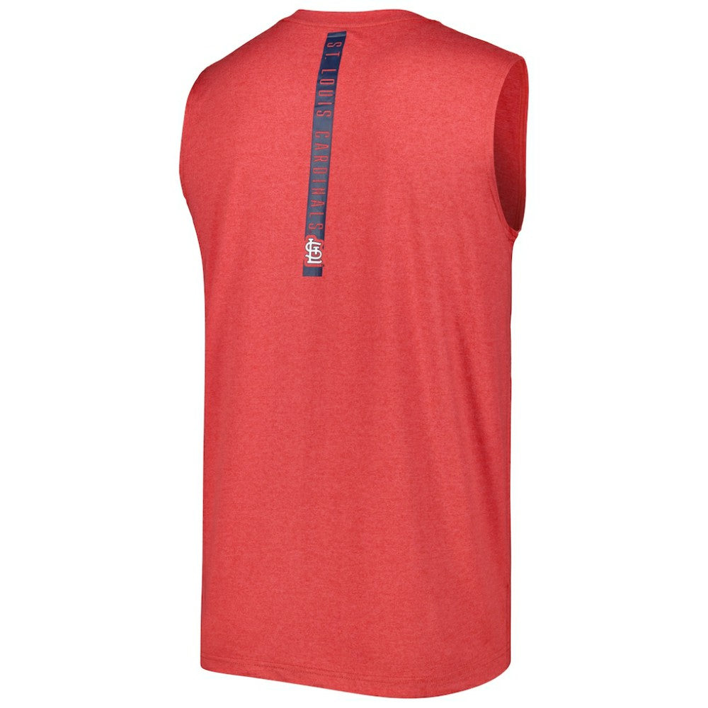St. Louis Cardinals Team Muscle Tank Top - Heather Red | New Era