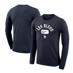 France National Team Lockup Legend Performance Long Sleeve T-Shirt - Navy | Nike cheap