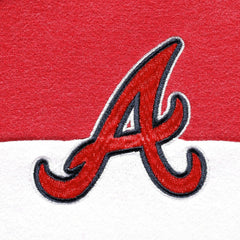 Atlanta Braves Women's Colorblock Full-Zip Hoodie Jacket - Heather Navy | New Era