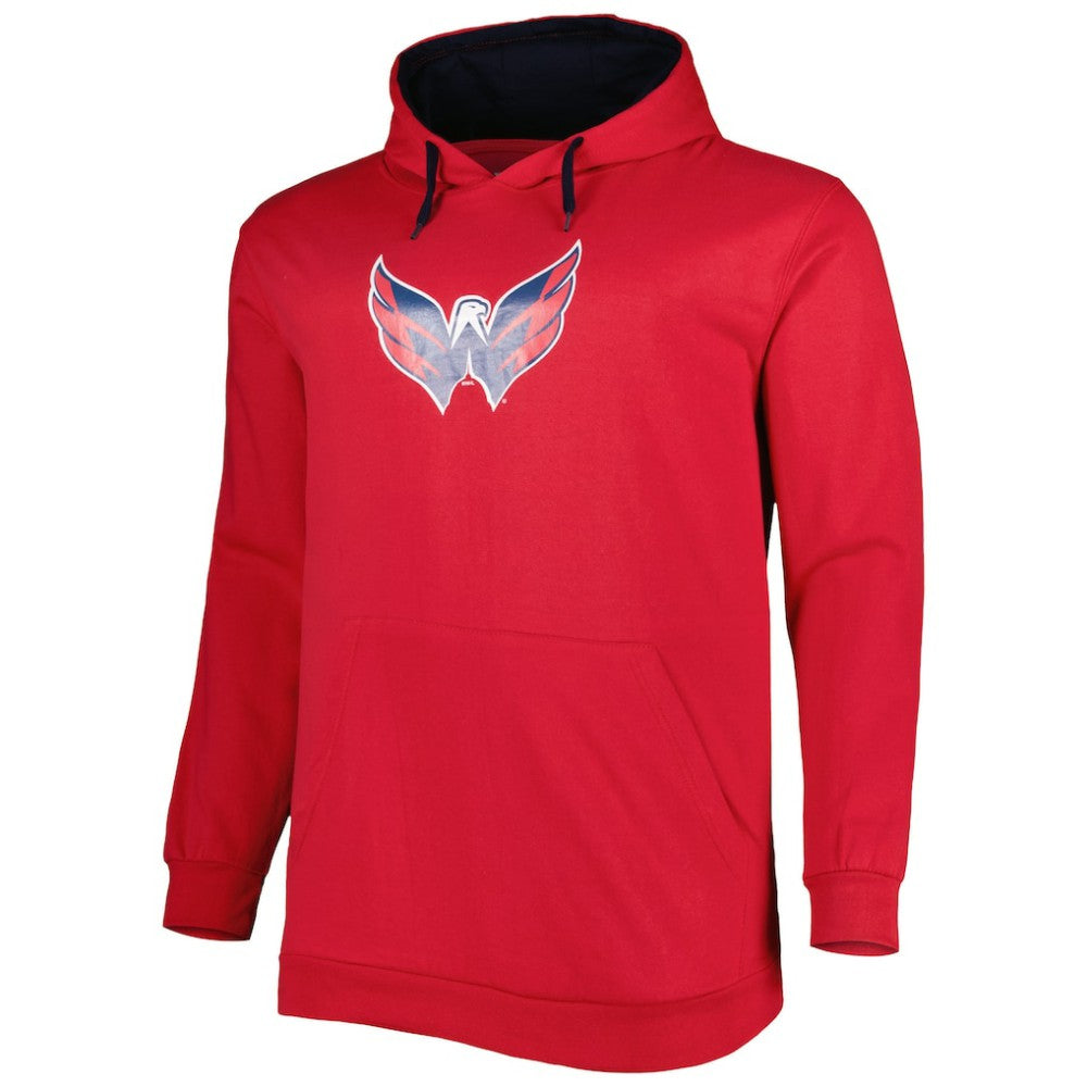 Washington Capitals Big & Tall Fleece Pullover Hoodie Red