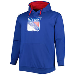 New York Rangers Big & Tall Fleece Pullover Hoodie Blue