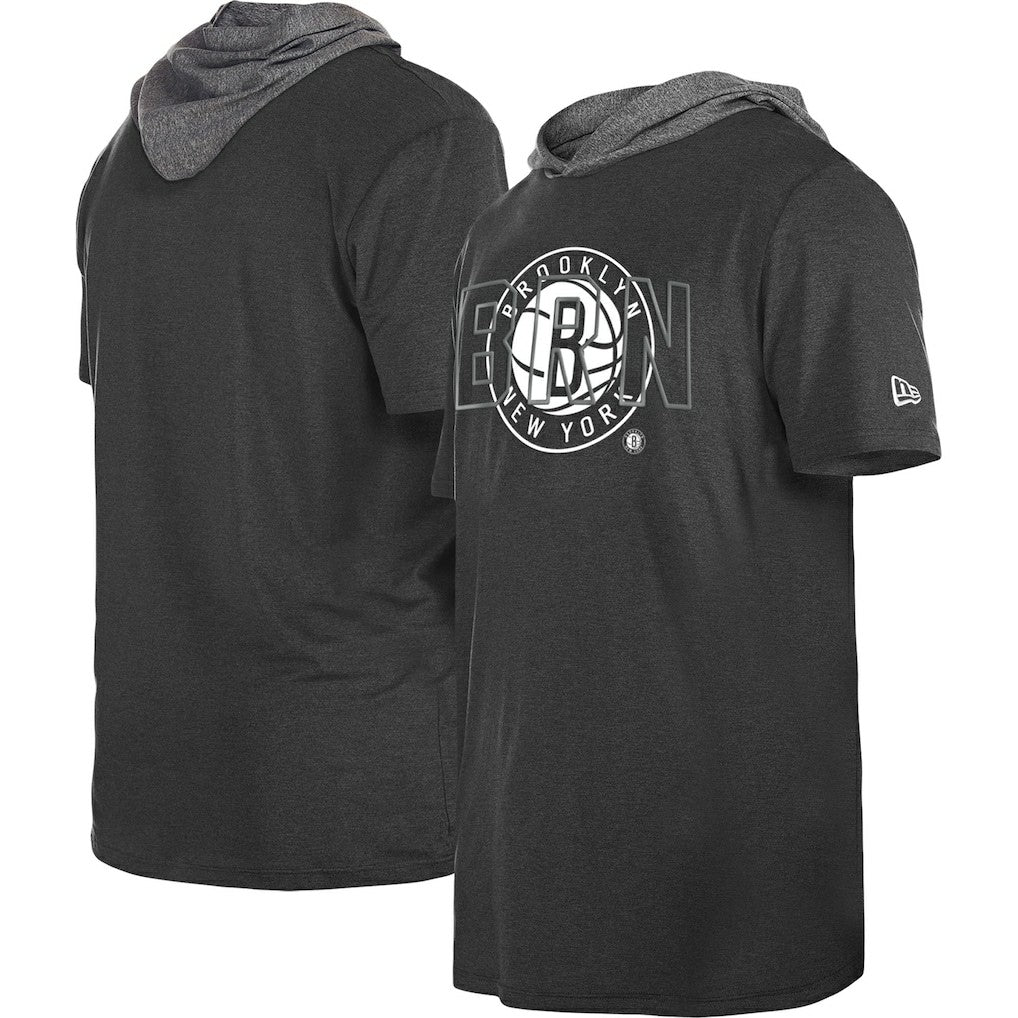 Brooklyn Nets Active Hoodie T-Shirt - Black | New Era sale