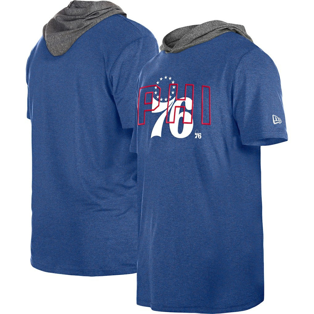 Philadelphia 76ers Active Hoodie T-Shirt - Royal | New Era on sale