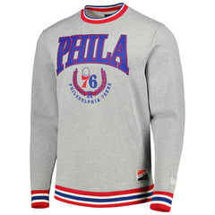 Philadelphia 76ers Unisex Vintage Throwback Crew Sweatshirt - Heather Gray | New Era shop