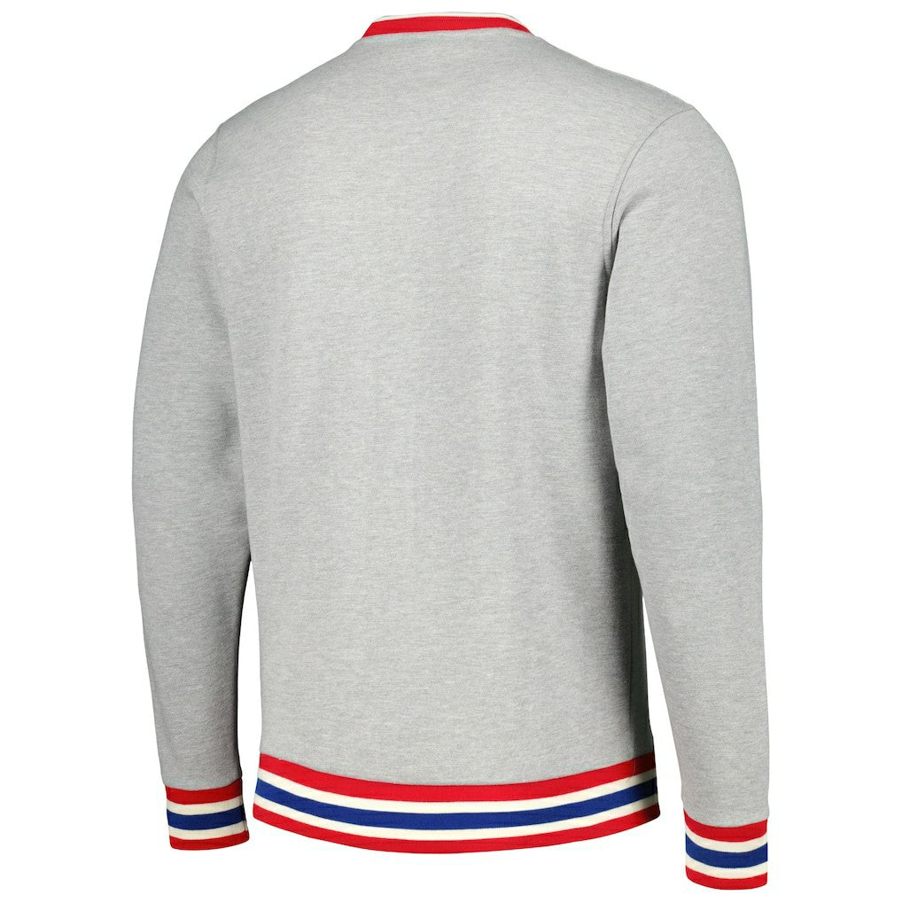 Philadelphia 76ers Unisex Vintage Throwback Crew Sweatshirt - Heather Gray | New Era shop