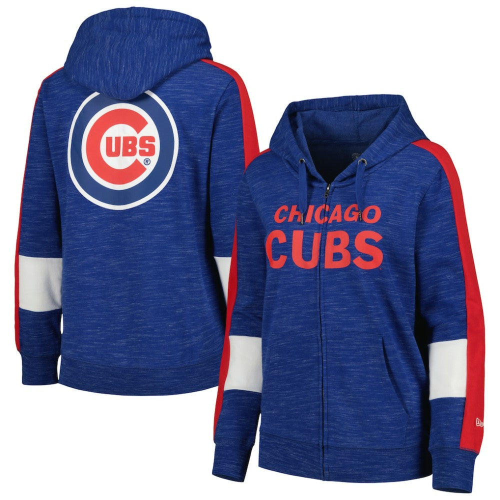 Chicago Cubs Women's Colorblock Full-Zip Hoodie - Royal | New Era