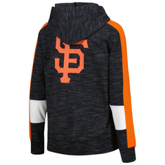 San Francisco Giants Women's Colorblock Full-Zip Hoodie - Black | New Era