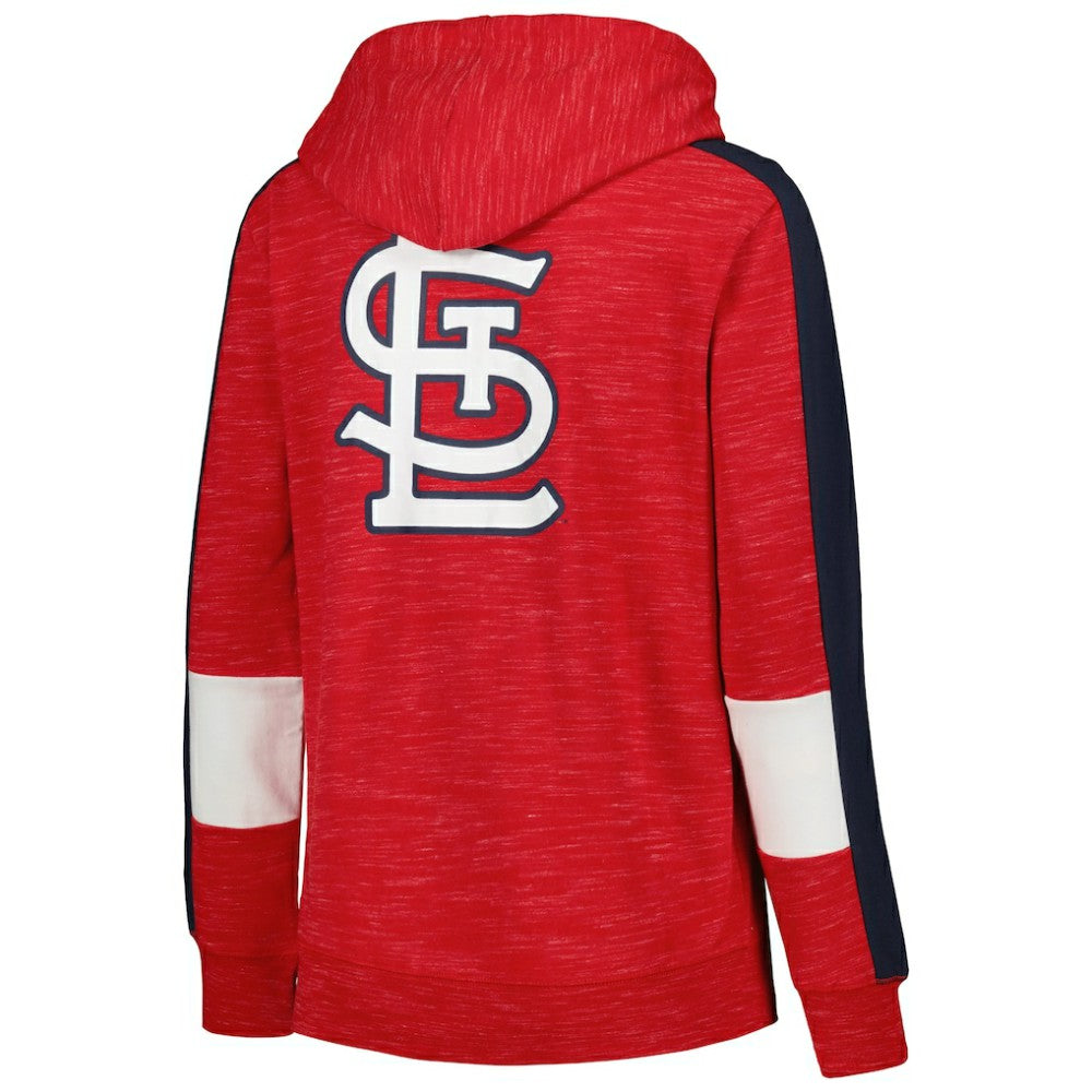 St. Louis Cardinals Women's Colorblock Full-Zip Hoodie - Red | New Era
