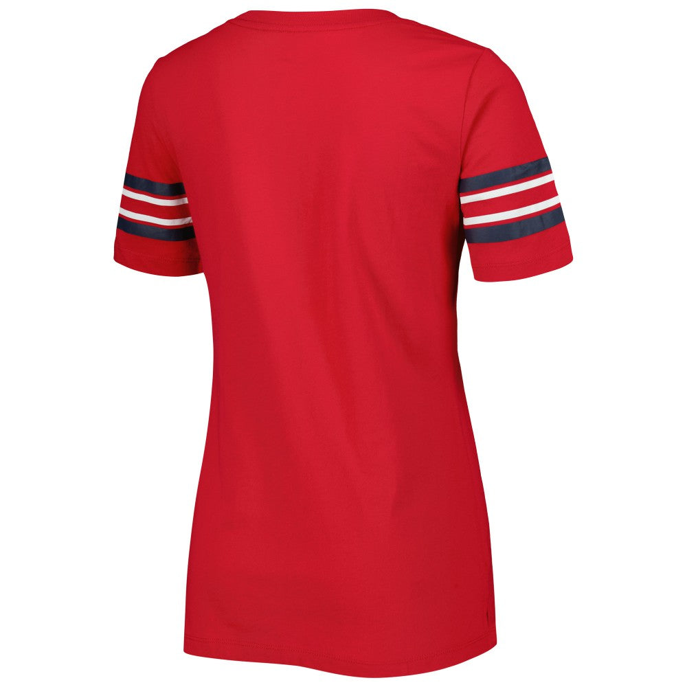 St. Louis Cardinals Women's Team Stripe T-Shirt - Red | New Era