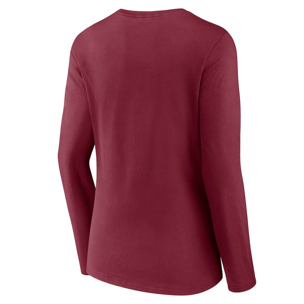 Washington Commanders Women's Hometown Sweep Long Sleeve V-Neck T-Shirt - Burgundy cheap