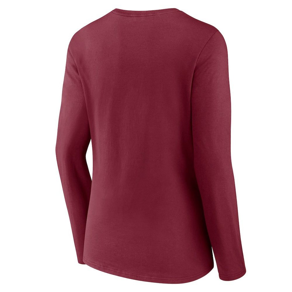 Washington Commanders Women's Hometown Sweep Long Sleeve V-Neck T-Shirt - Burgundy cheap