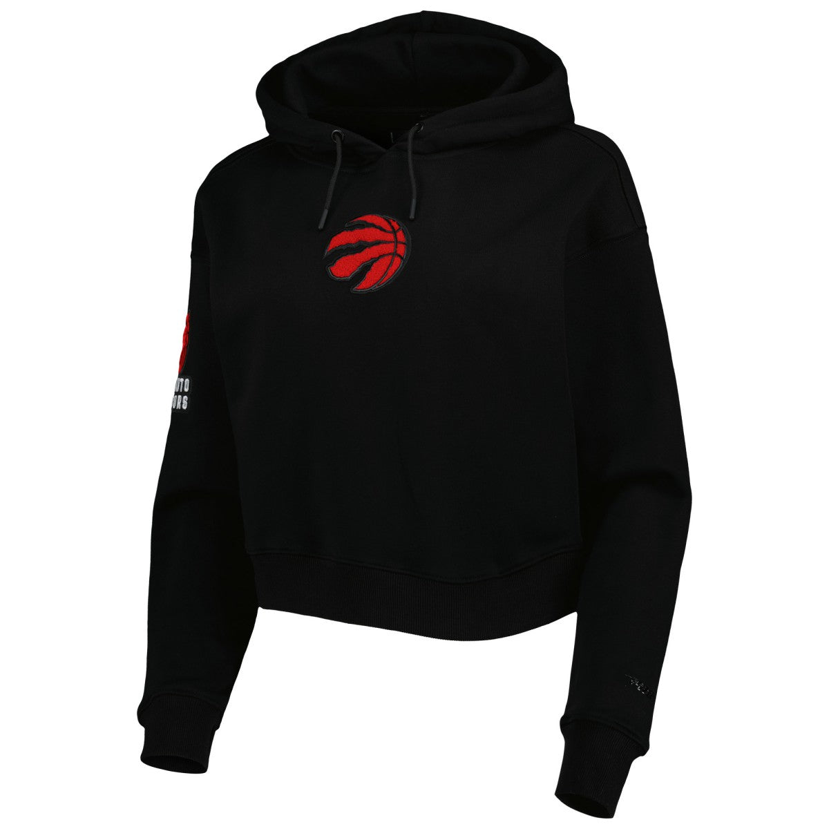 Toronto Raptors Pro Standard Women's Classic Fleece Cropped Pullover Hoodie - Black shop