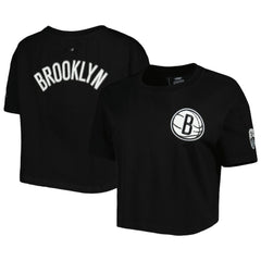 Brooklyn Nets Pro Standard Women's Classics Boxy T-Shirt - Black outlet