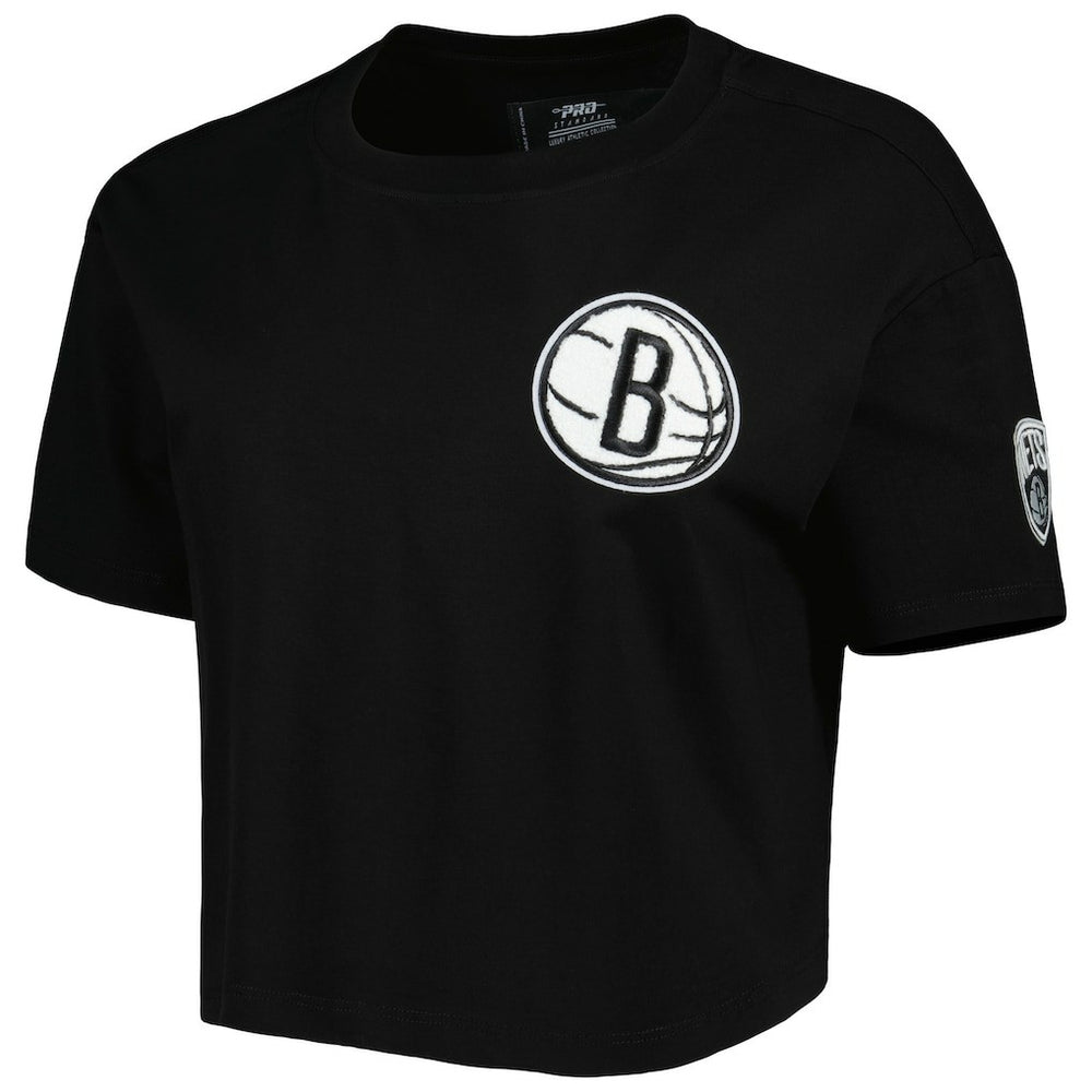Brooklyn Nets Pro Standard Women's Classics Boxy T-Shirt - Black outlet