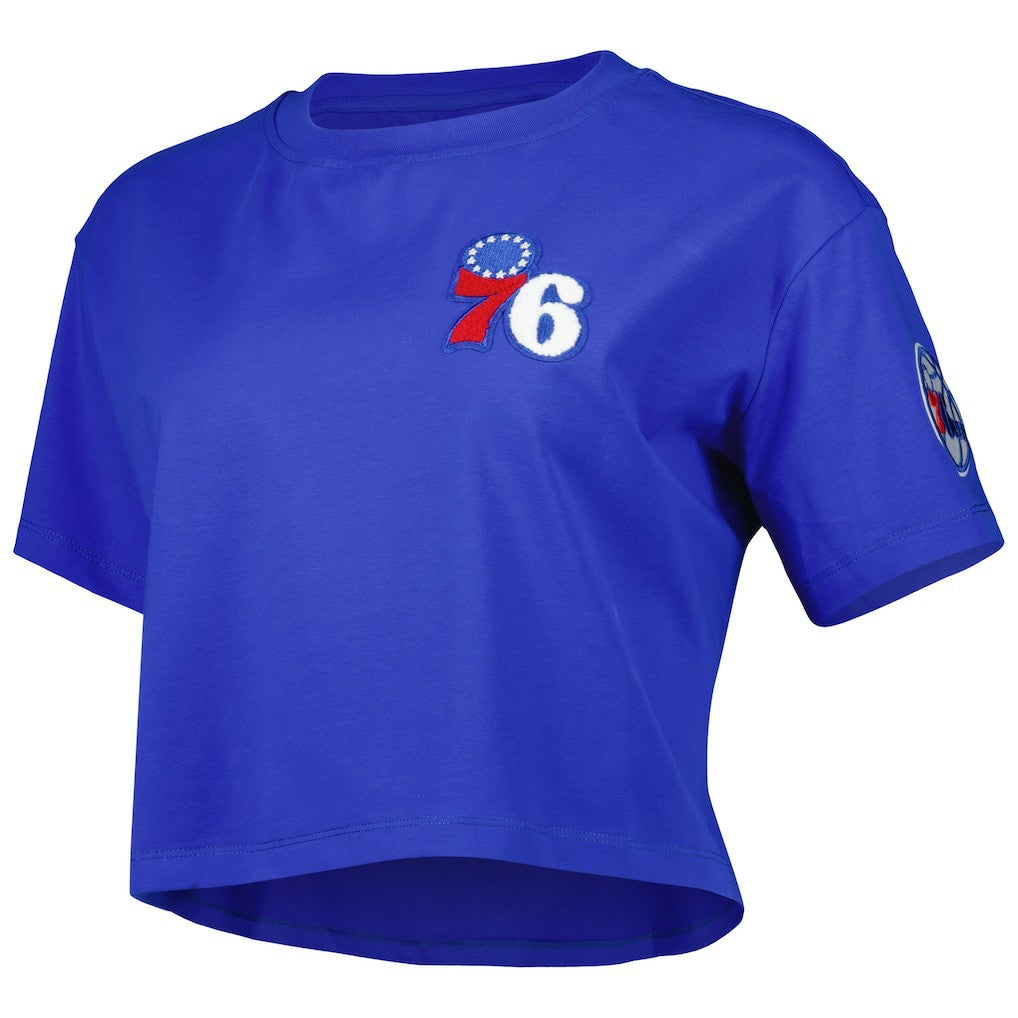 Philadelphia 76ers Pro Standard Women's Classics Boxy T-Shirt - Royal on sale