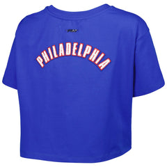 Philadelphia 76ers Pro Standard Women's Classics Boxy T-Shirt - Royal on sale