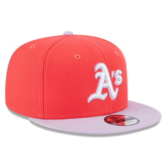 Athletics Spring Basic Two-Tone 9FIFTY Snapback Hat - Red/Purple | New Era