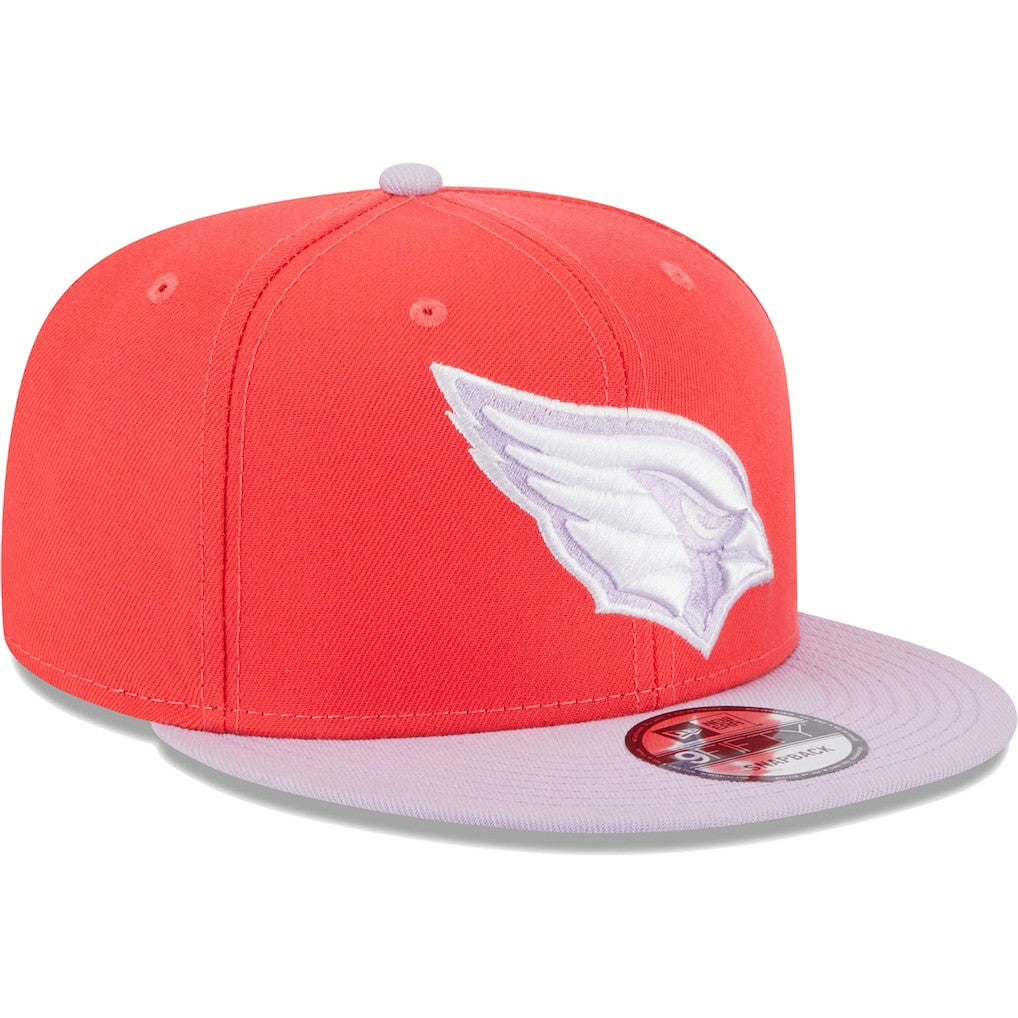 Arizona Cardinals New Era Two-Tone Color Pack 9FIFTY Snapback Hat - Red/Lavender outlet