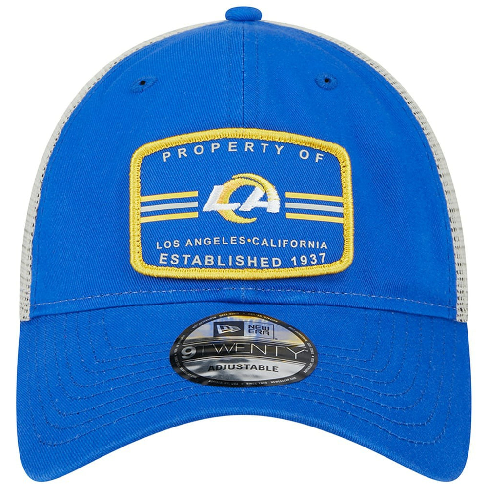 Los Angeles Rams New Era Property Trucker 9TWENTY Adjustable Hat - Royal for sale