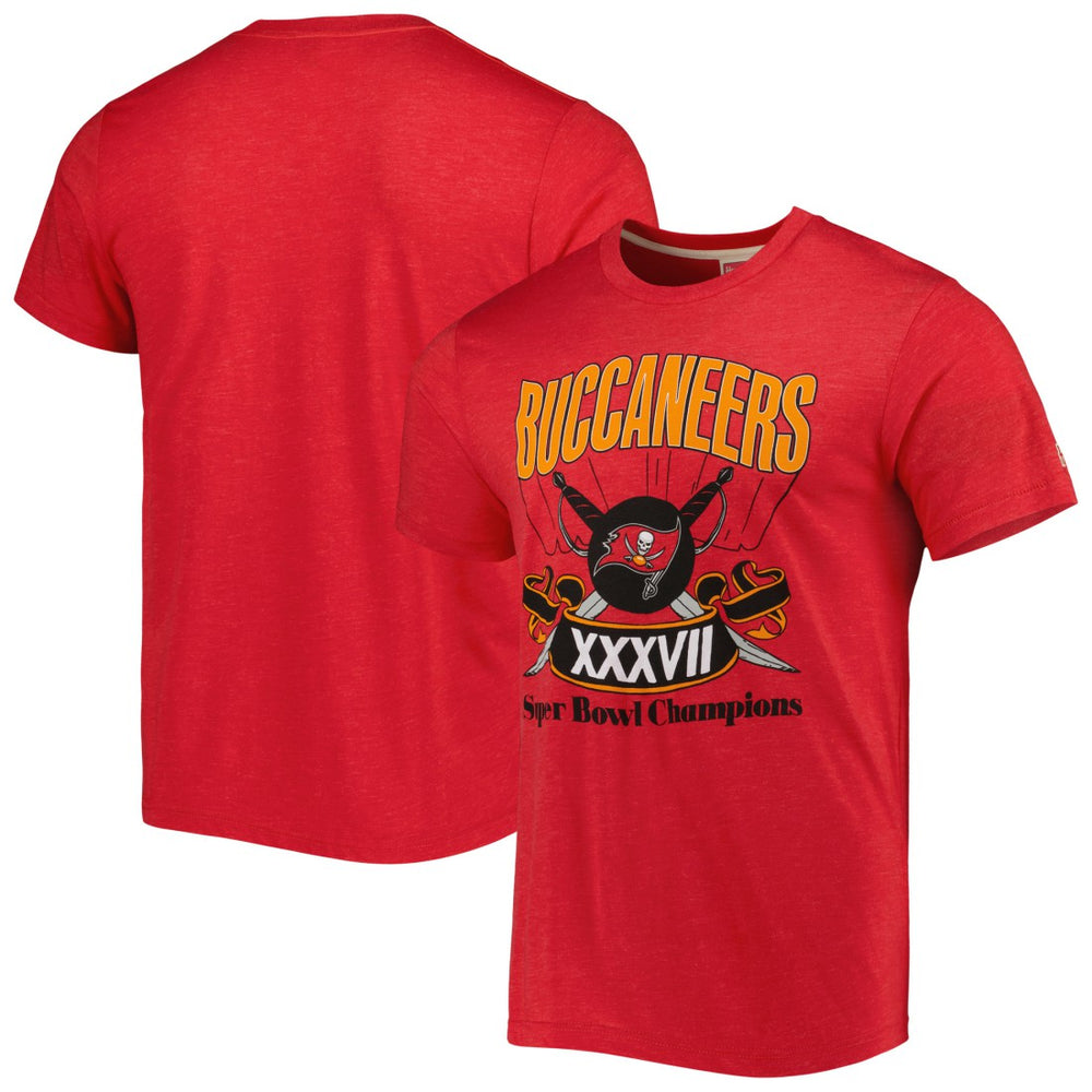 Tampa Bay Buccaneers Homage Super Bowl Classics Tri-Blend T-Shirt - Red for sale