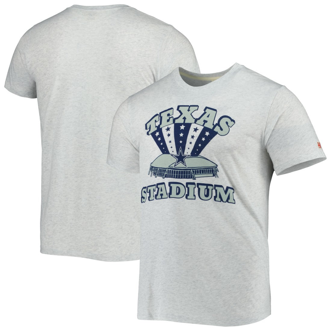Dallas Cowboys Homage Texas Stadium Tri-Blend T-Shirt - Ash cheap