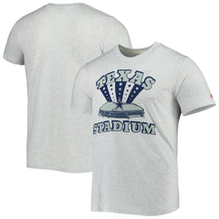 Dallas Cowboys Homage Texas Stadium Tri-Blend T-Shirt - Ash cheap