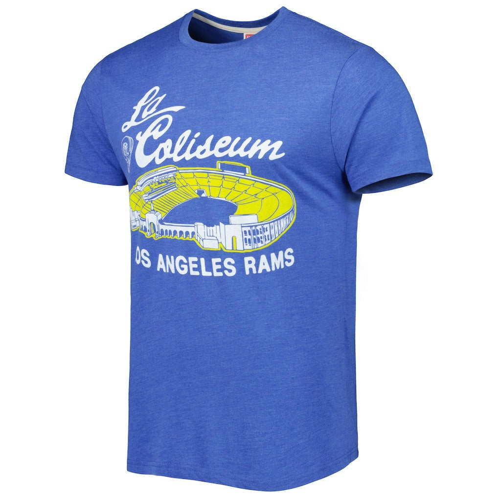 Los Angeles Rams Homage Stadium Tri-Blend T-Shirt - Royal online