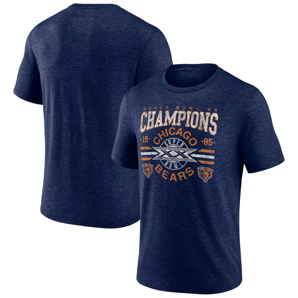 Chicago Bears Old Fashioned Tri-Blend T-Shirt - Navy online