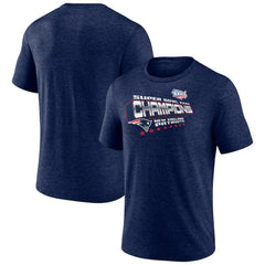 New England Patriots Hometown Old-Fashioned Super Bowl XXXVI Champions Tri-Blend T-Shirt - Navy outlet