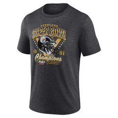 Pittsburgh Steelers Hometown Old-Fashioned Super Bowl XIV Champions Tri-Blend T-Shirt - Charcoal outlet