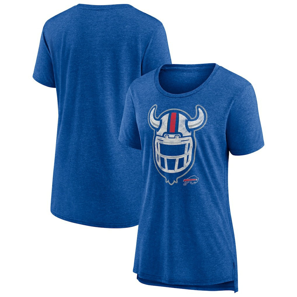 Buffalo Bills Women's Hometown First Down Tri-Blend T-Shirt - Heather Royal sale