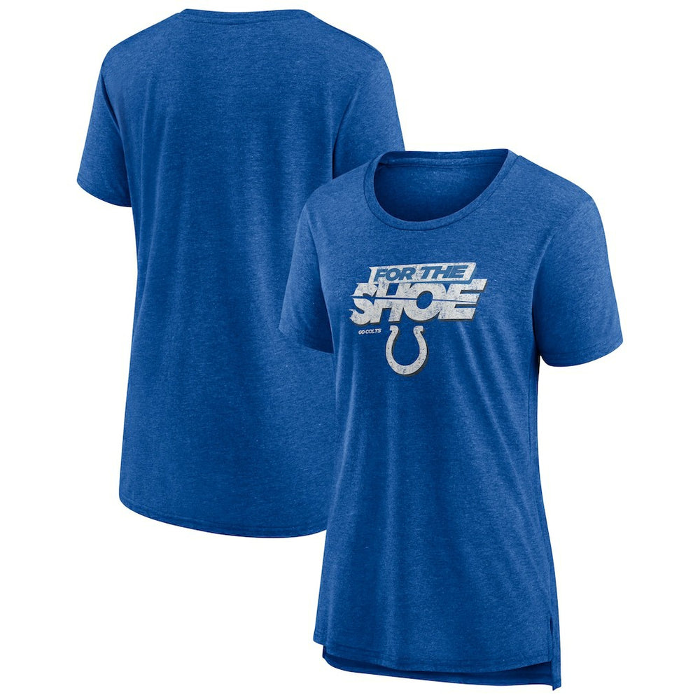 Indianapolis Colts Women's Hometown First Down Tri-Blend T-Shirt - Heather Royal outlet