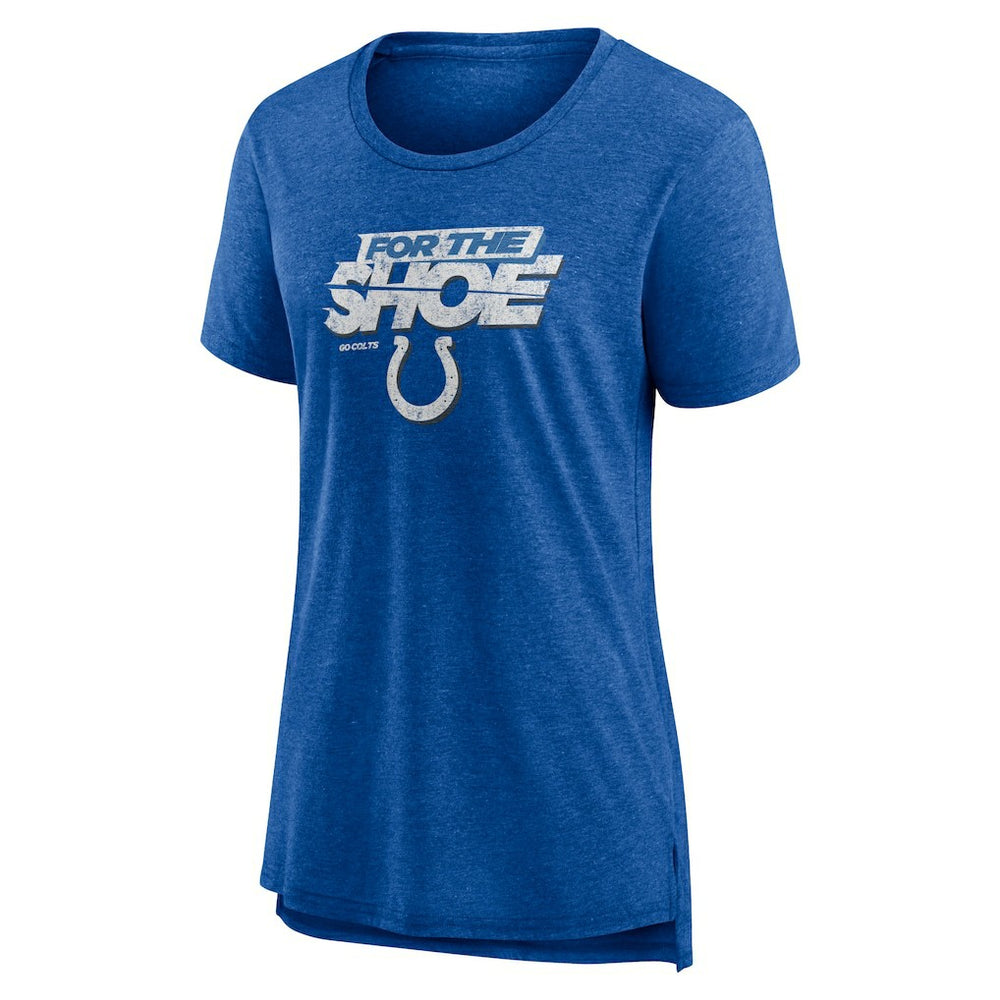 Indianapolis Colts Women's Hometown First Down Tri-Blend T-Shirt - Heather Royal outlet