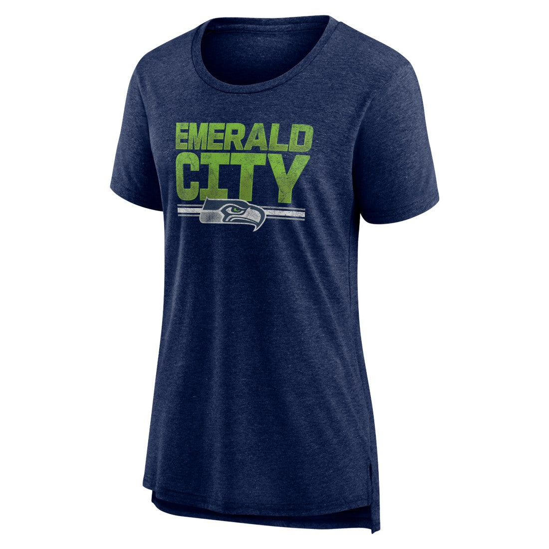Seattle Seahawks Women's Hometown First Down Tri-Blend T-Shirt - Heather College Navy sale