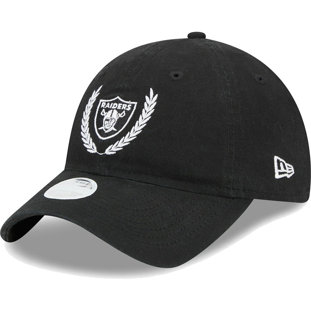Las Vegas Raiders New Era Women's Leaves 9TWENTY Adjustable Hat - Black sale