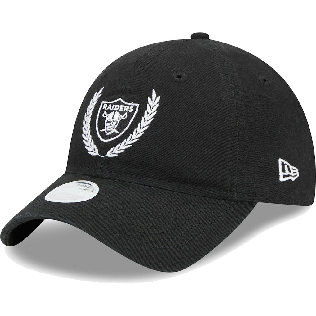 Las Vegas Raiders New Era Women's Leaves 9TWENTY Adjustable Hat - Black sale