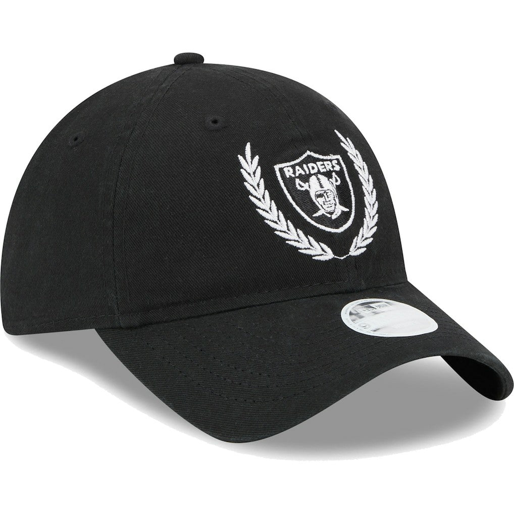 Las Vegas Raiders New Era Women's Leaves 9TWENTY Adjustable Hat - Black sale